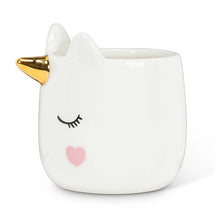 Load image into Gallery viewer, Sm Sleeping Unicorn Planter-3.5&quot;H
