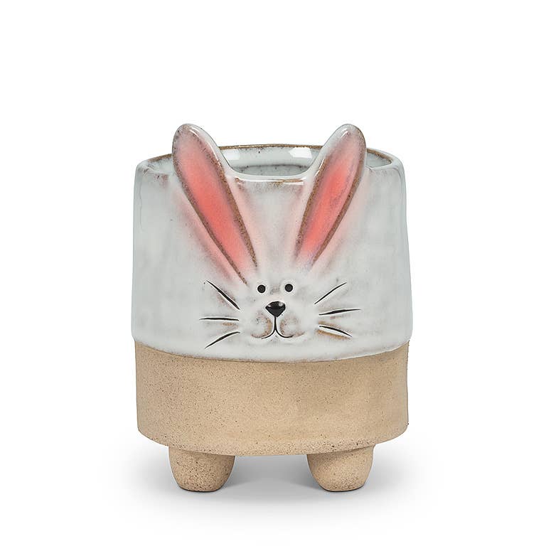 Sm Bunny w/Ears Planter-4