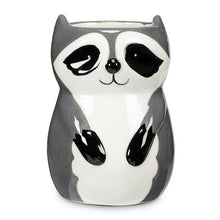 Load image into Gallery viewer, Sitting Raccoon Planter/Vase-4&quot;H
