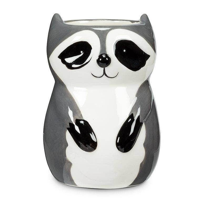 Sitting Raccoon Planter/Vase-4