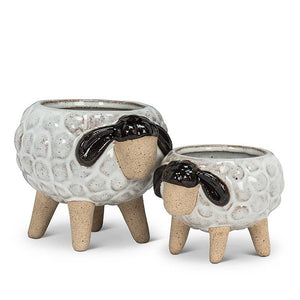 Lg Sheep on Legs Planter-3"H-869
