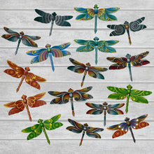 Load image into Gallery viewer, Magical Dragonfly Hand carved and Dot Painted by Mustofa Art Various Options
