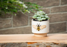 Load image into Gallery viewer, Sm Single Emboss Bee Planter-3&quot;H
