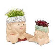 Load image into Gallery viewer, Small Head in Hands Planter-3&quot;H
