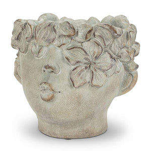 Lg Kissing Face Planter-11"H-463