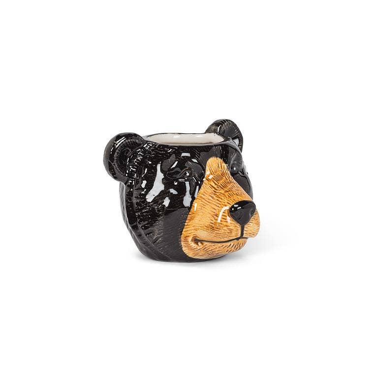 Small Black Bear Planter-2.5