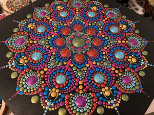 Holiday 12" x 12" mandala